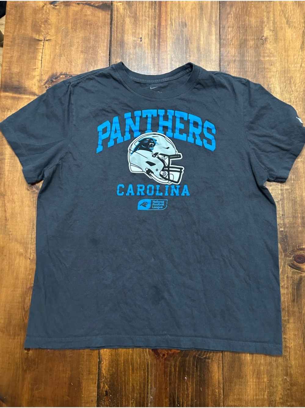 Charlotte Panthers NFL Football Nike Women’s Black Tee XL shirt